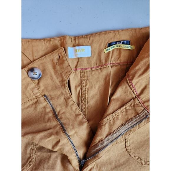 NWT Anthropologie Maeve The Colette Cropped Wide-Leg Pants Size 22W Gold #7D402 - Picture 7 of 10